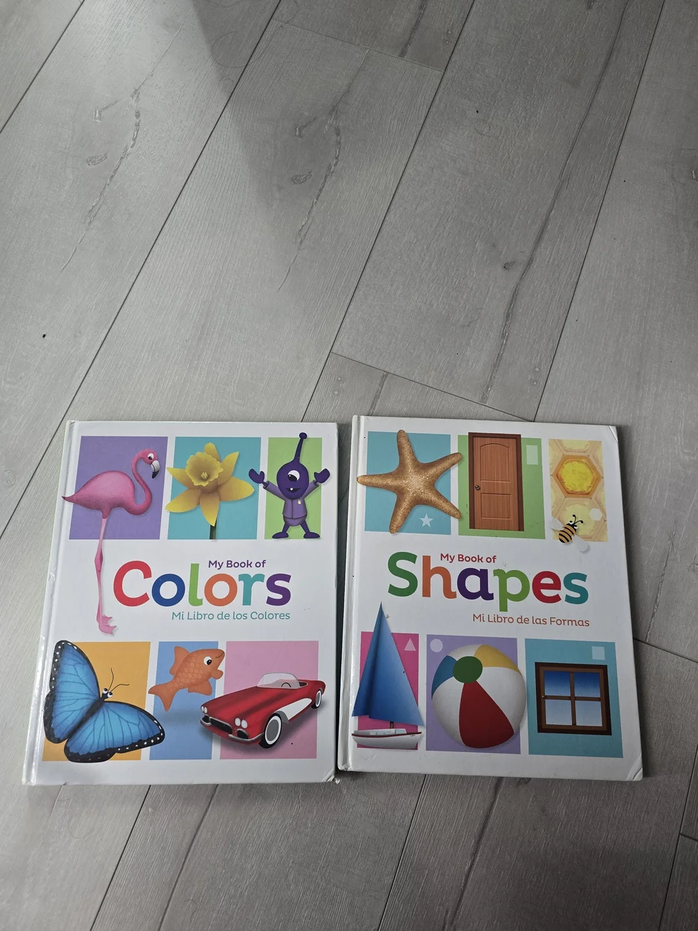 My Book of Colors and Shape  - Children's Board Book (Spanish English)